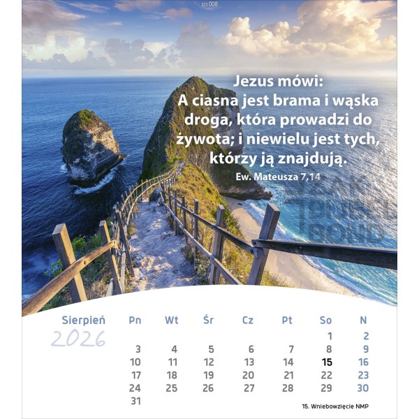Polish postcard calendar 2026 - Life for you