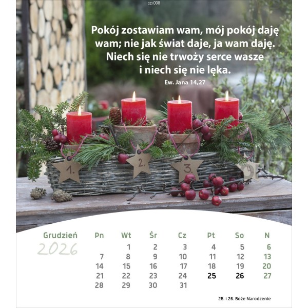 Poolse ansichtkaartenkalender 2026 - Leven voor jou