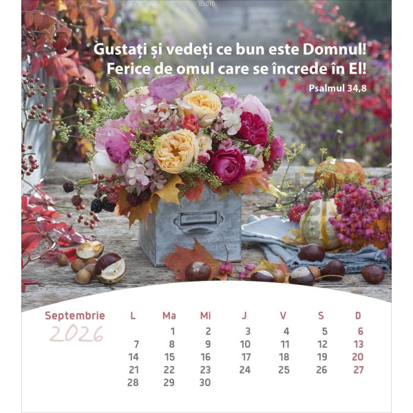 Rumanian postcard calendar 2026 - Life for you