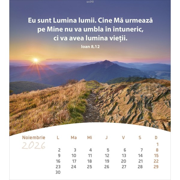 Rumanian postcard calendar 2026 - Life for you