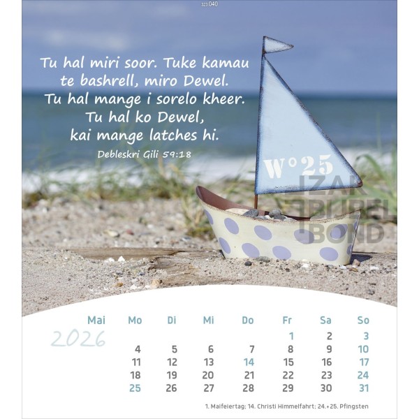 Romani ansichtkaartenkalender 2026 - Leven voor jou