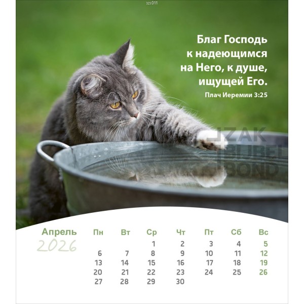Russian postcard calendar 2026 - Life for you