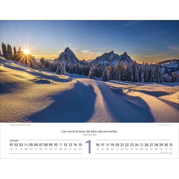 Dutch Switserland calendar