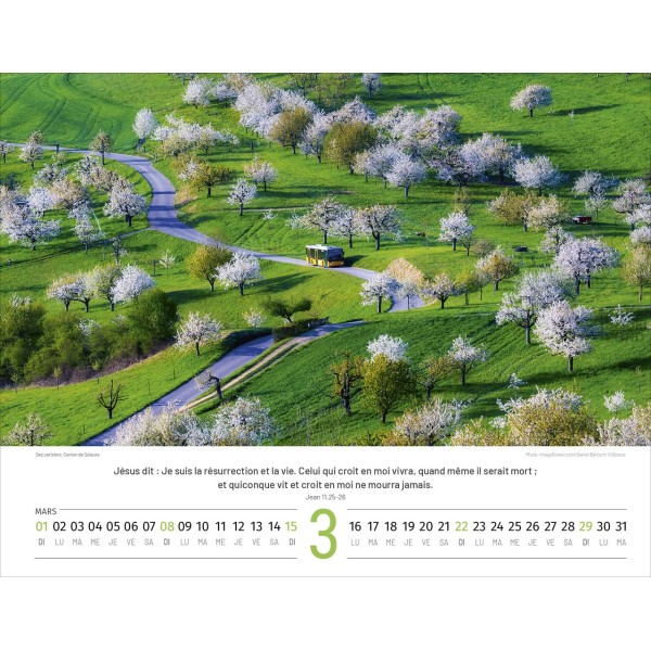 Franse Zwitserlandkalender 2026