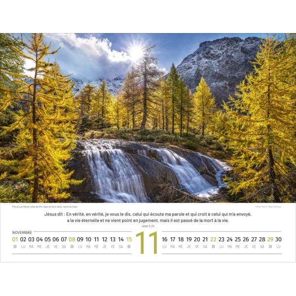 Franse Zwitserlandkalender 2026