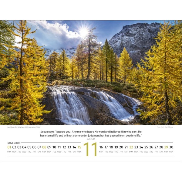 Engelse Zwitserlandkalender 2026
