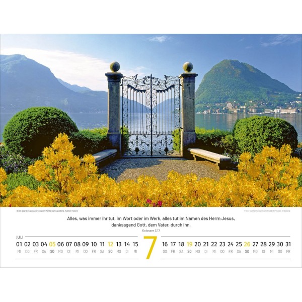 German Switserland calendar 2026