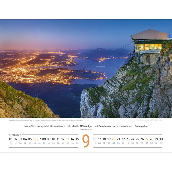 German Switserland calendar 2026