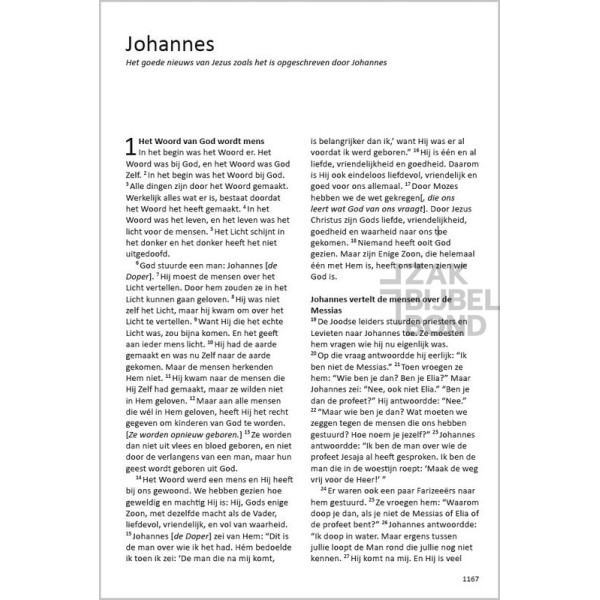 BASISBIJBEL - large edition - The Bible in easy Dutch. Large sized with hard cover.