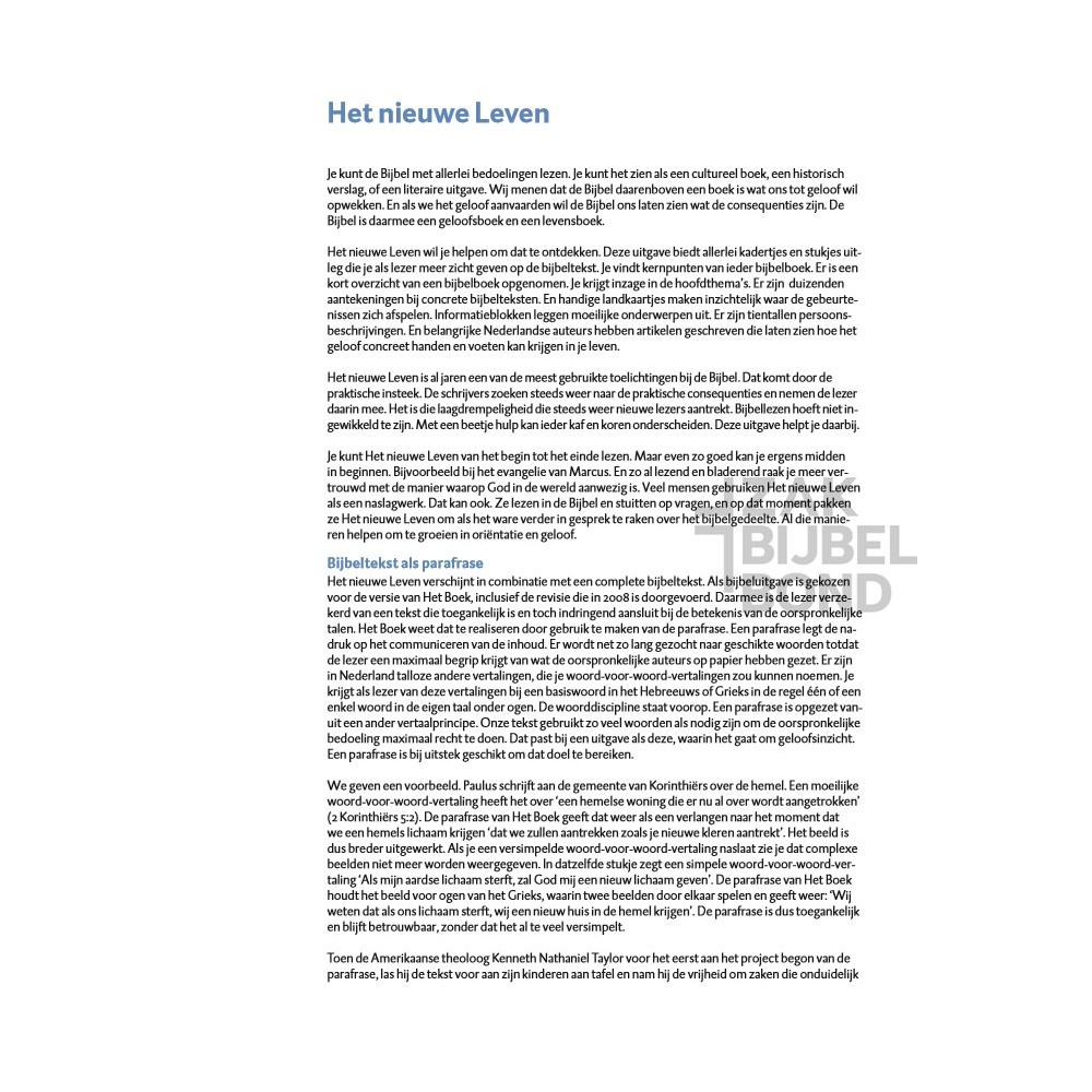 Dutch Het Boek Bible - Life Application