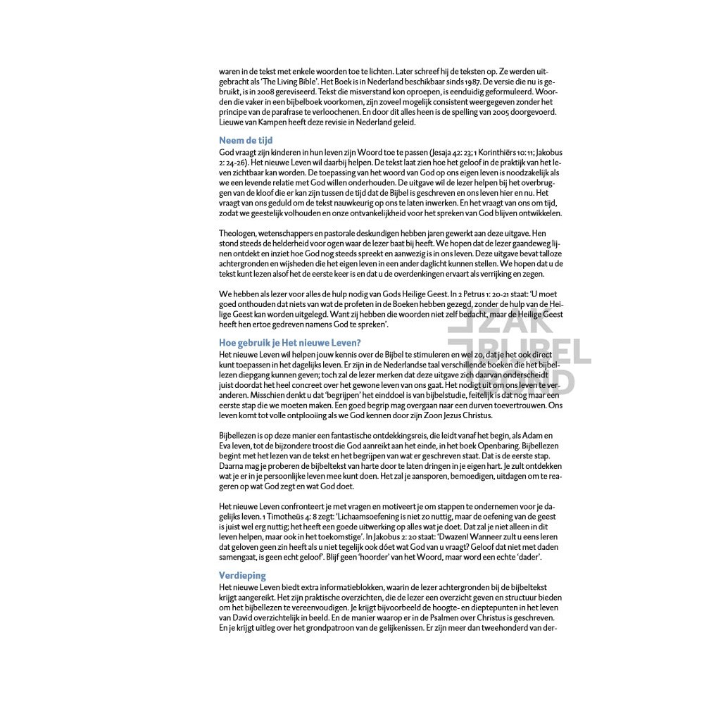 Dutch Het Boek Bible - Life Application