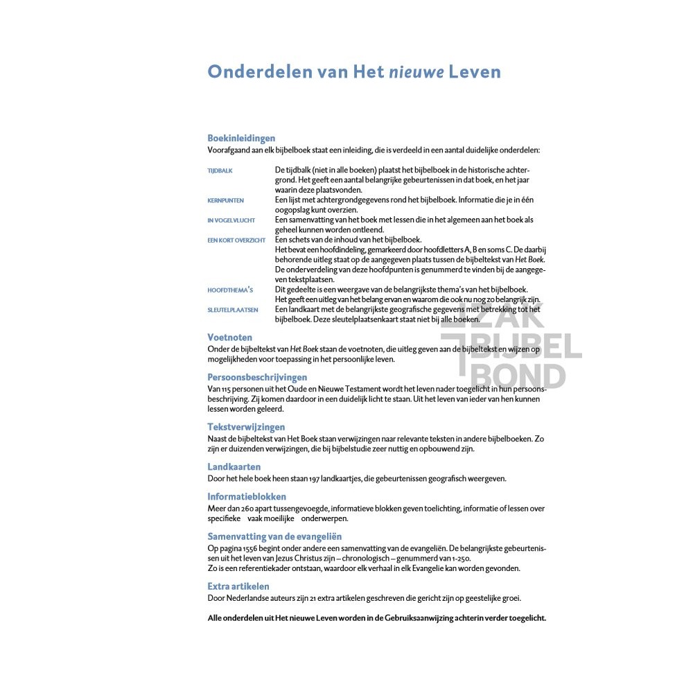 Dutch Het Boek Bible - Life Application