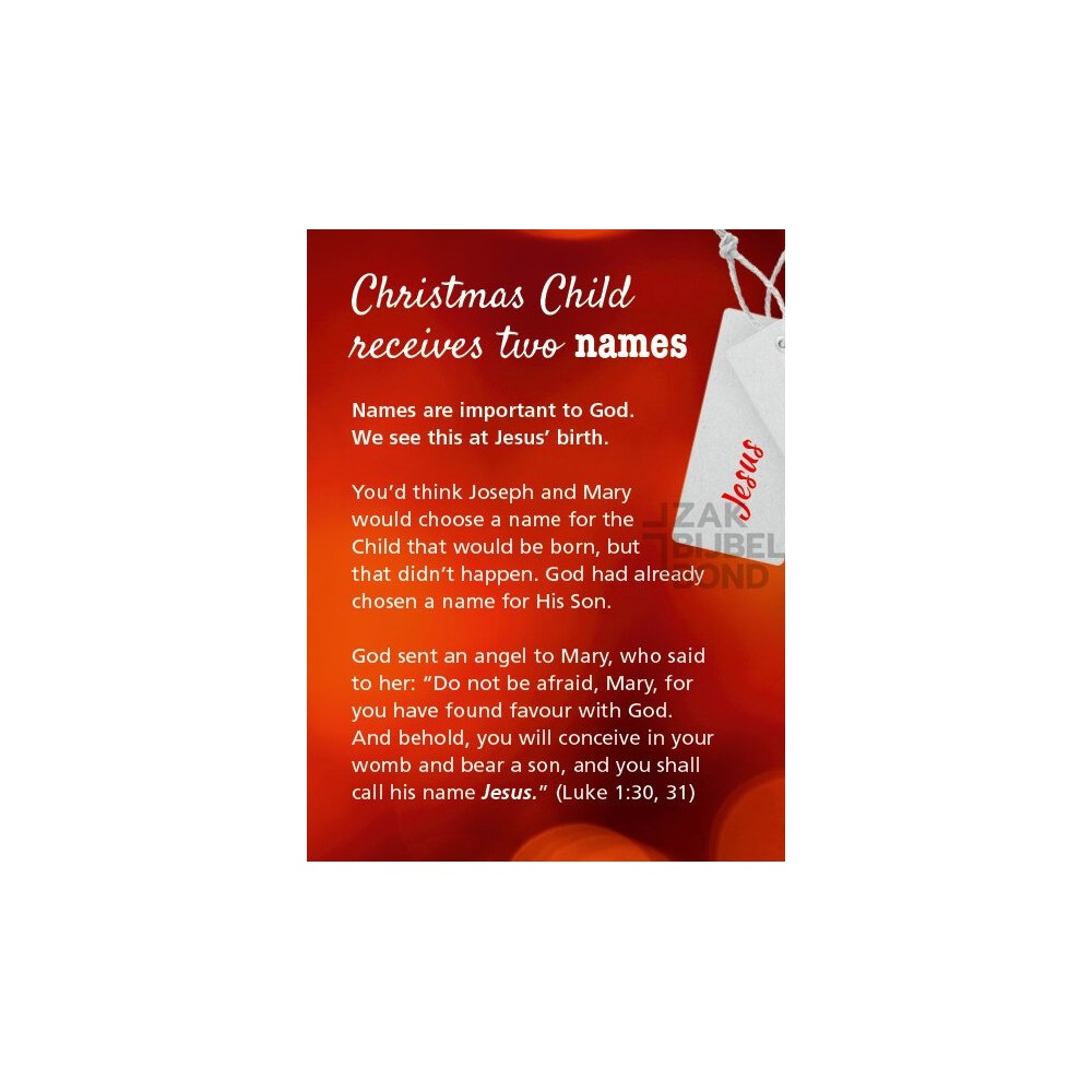 Engels evangelisatieboekje - Xmas