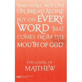 English Booklet with the Gospel according to Matthew in the NIV version