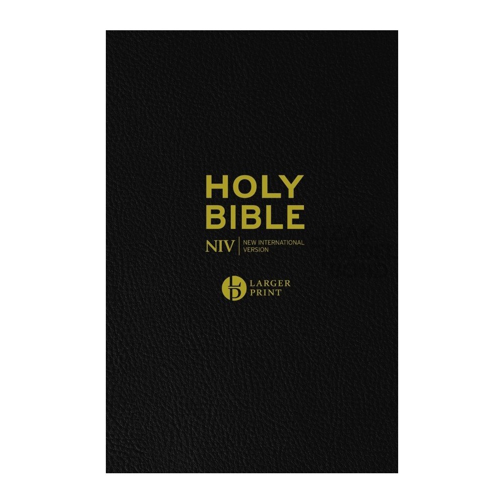 English Bible NIV - Larger print - Black leather gilded edges