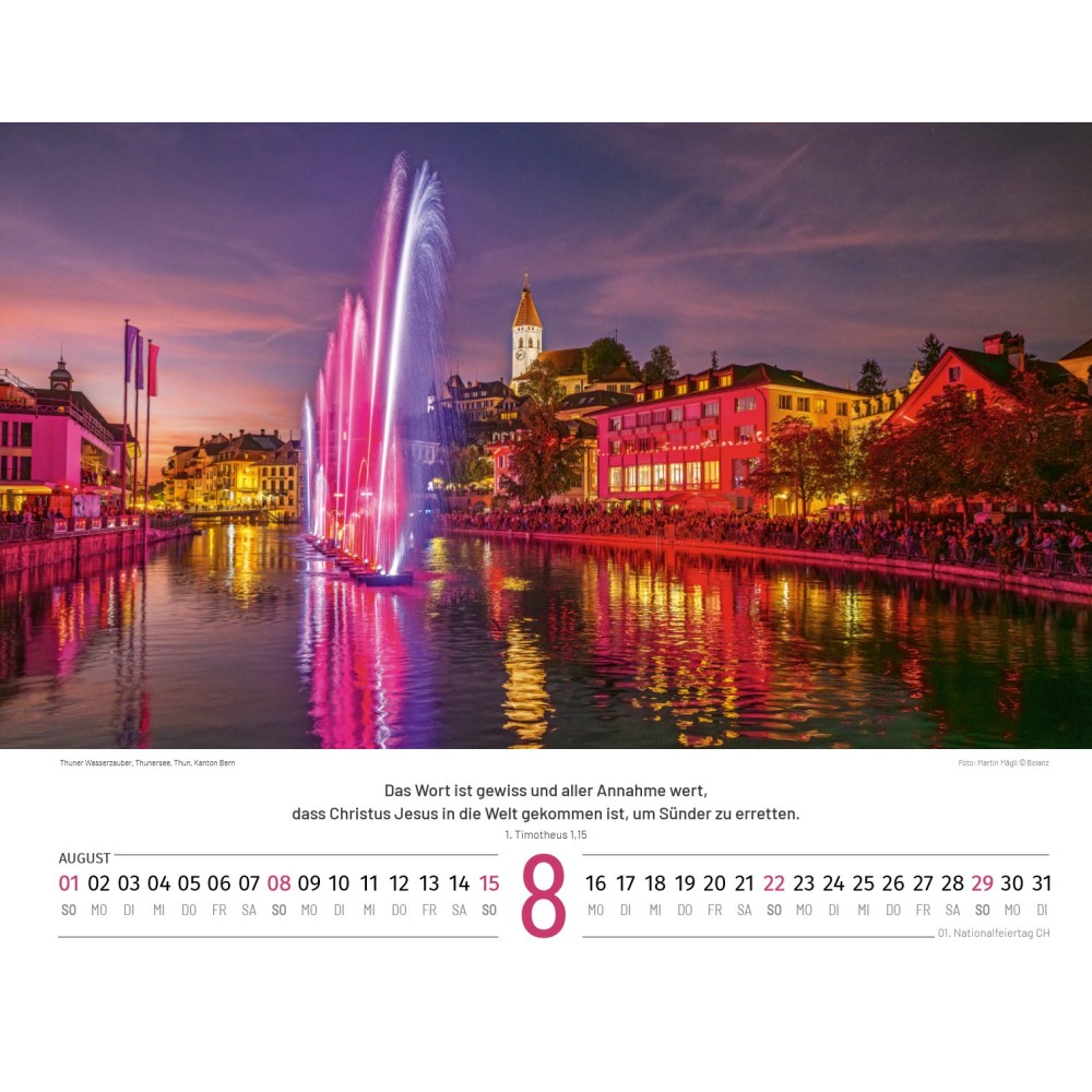 German Switserland calendar 2027