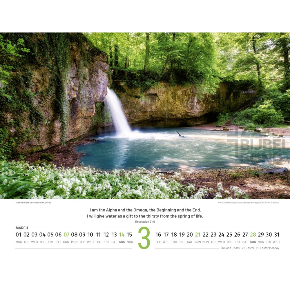 Engelse Zwitserlandkalender 2027