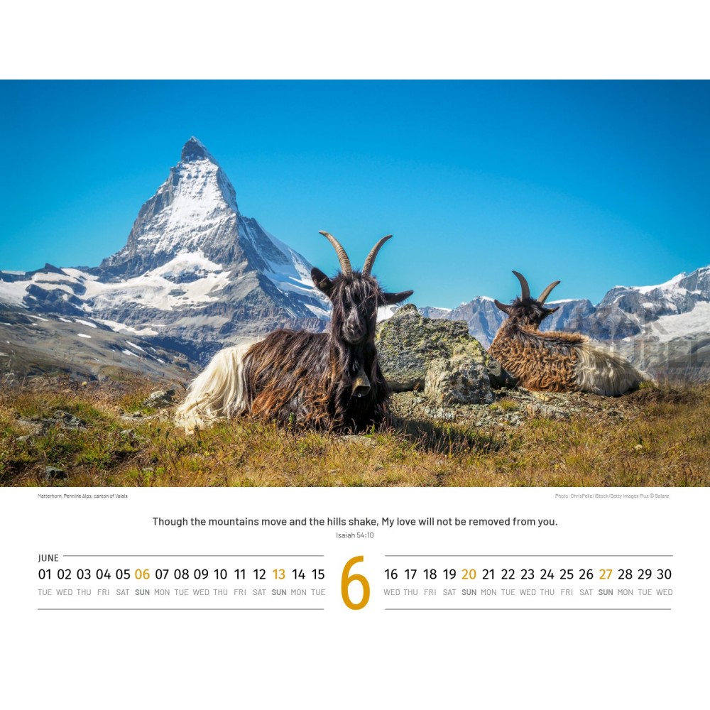 Engelse Zwitserlandkalender 2027