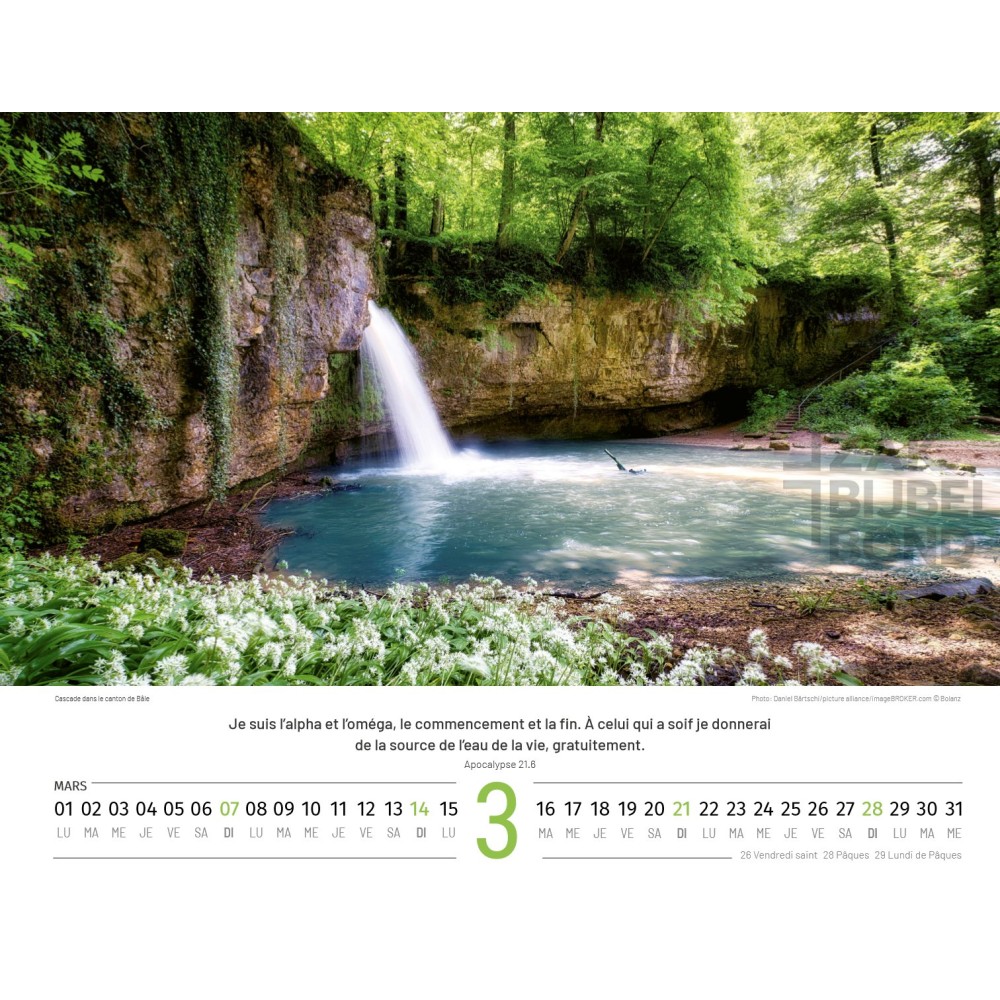 Franse Zwitserlandkalender 2027