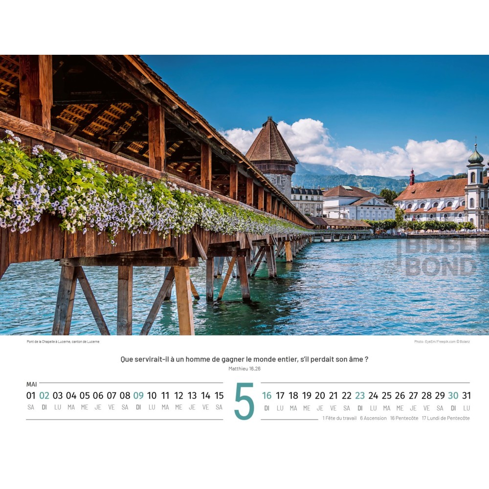 Franse Zwitserlandkalender 2027