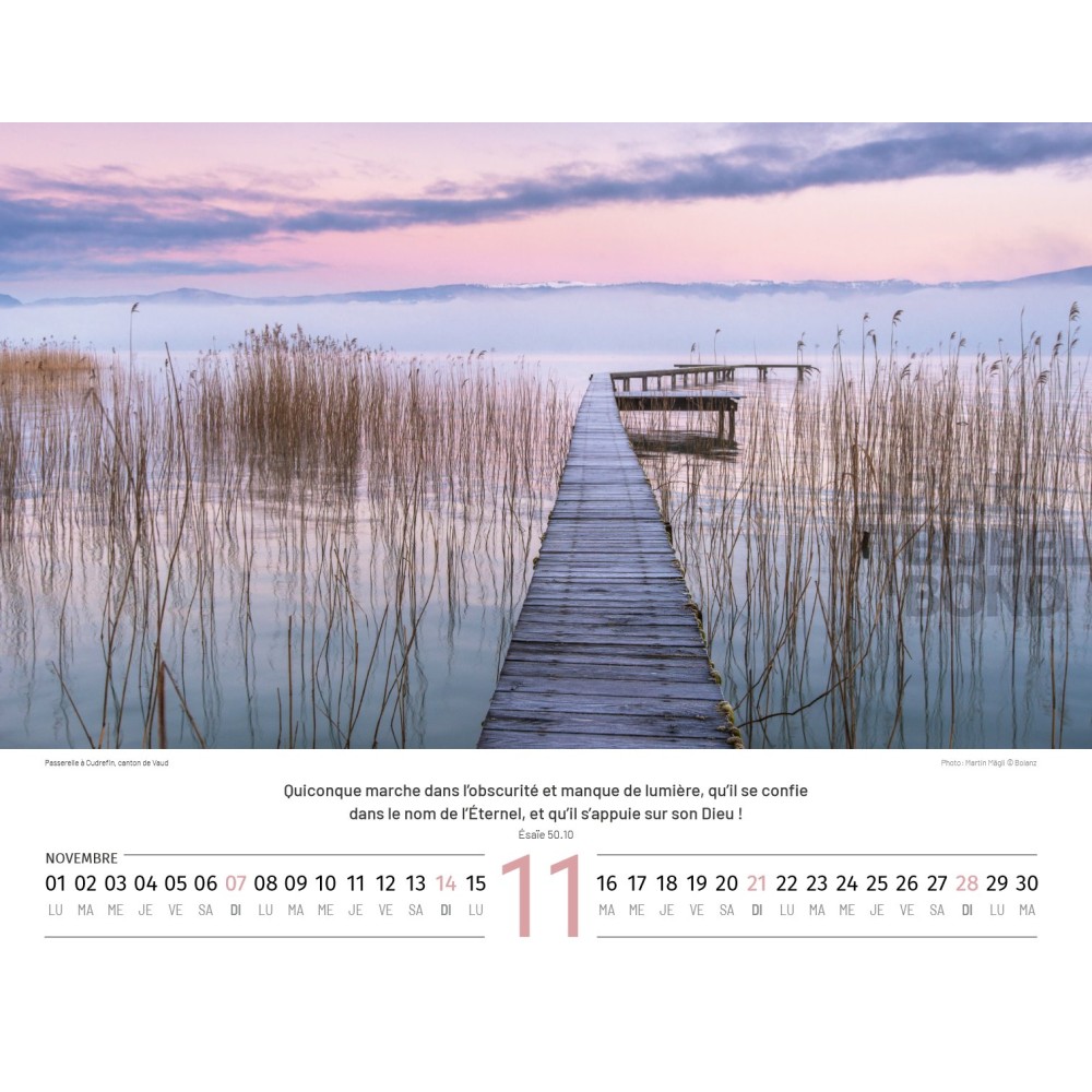 Franse Zwitserlandkalender 2027