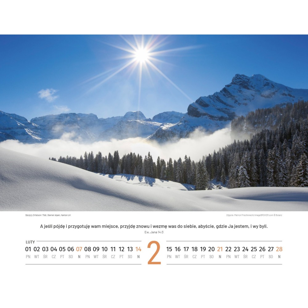 Polish Switserland calendar 2026
