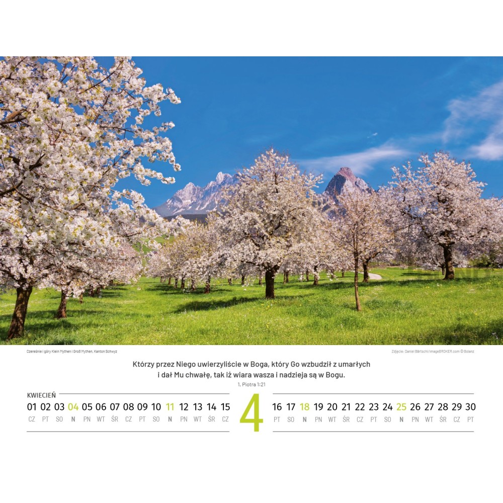 Polish Switserland calendar 2026