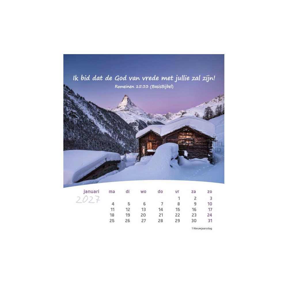 Dutch Postcard Calendar 2027