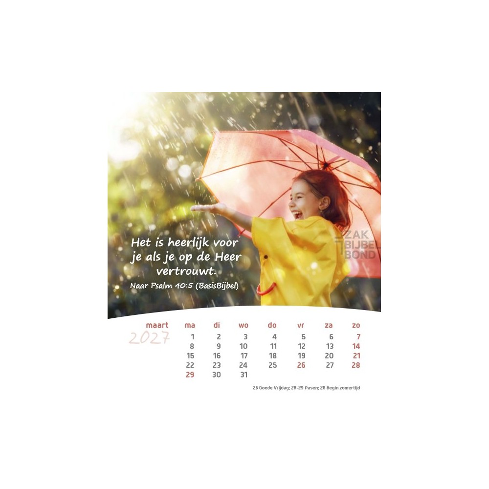 Dutch Postcard Calendar 2027