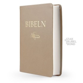 Swedish Bible beige imitation leather