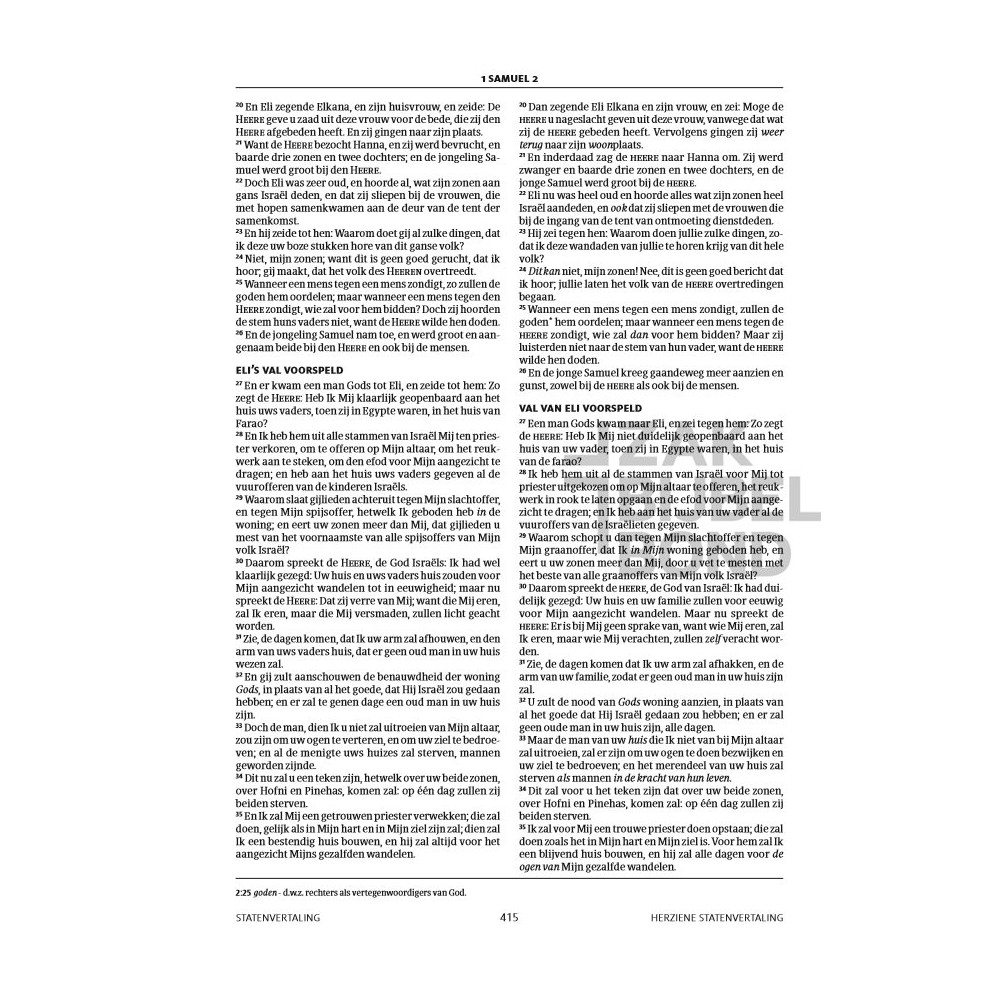Dutch HSV Statenvertaling Parallel Bible
