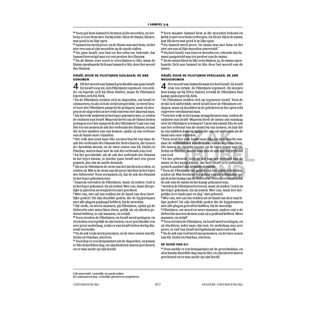 Dutch HSV Statenvertaling Parallel Bible
