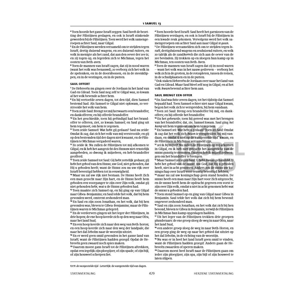 Dutch HSV Statenvertaling Parallel Bible