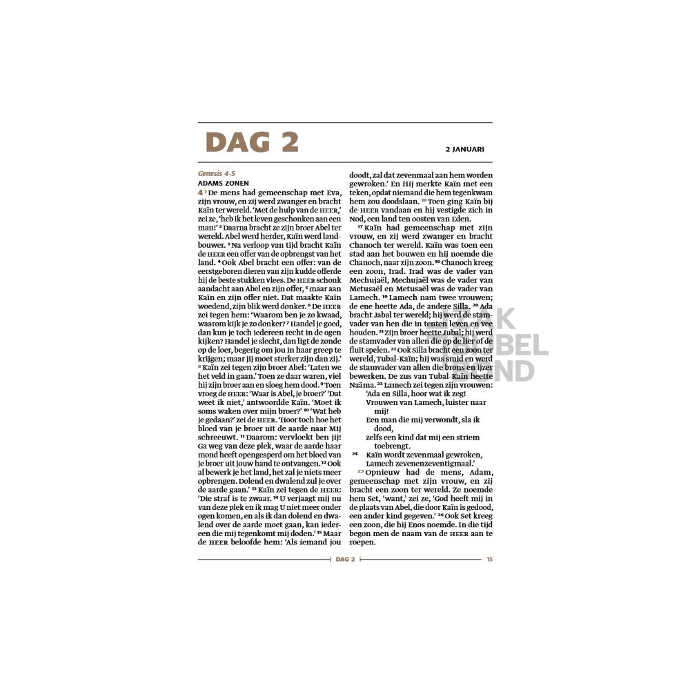 Dutch Bible NBV21 Zij lacht Journaling