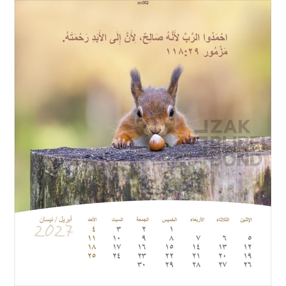 Arabische ansichtkaartenkalender 2027 - Leven voor jou