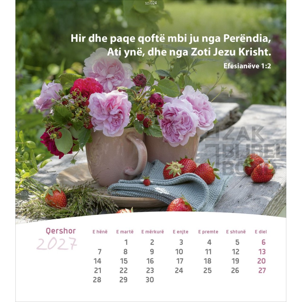 Albanese ansichtkaartenkalender 2027 - Leven voor jou
