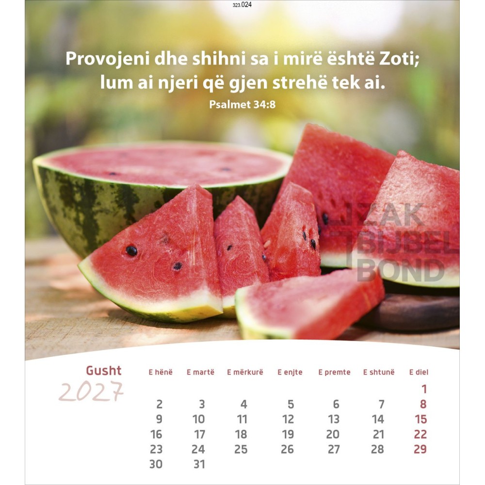 Albanese ansichtkaartenkalender 2027 - Leven voor jou