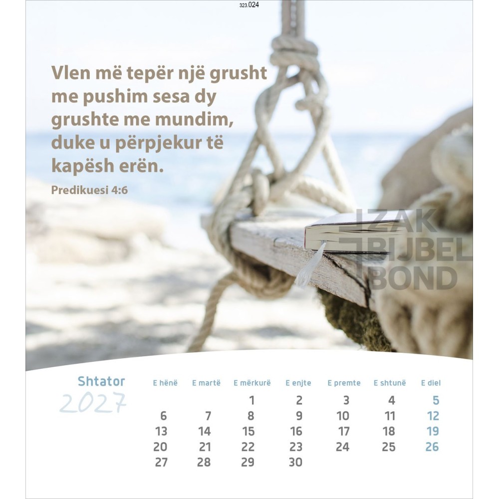 Albanese ansichtkaartenkalender 2027 - Leven voor jou