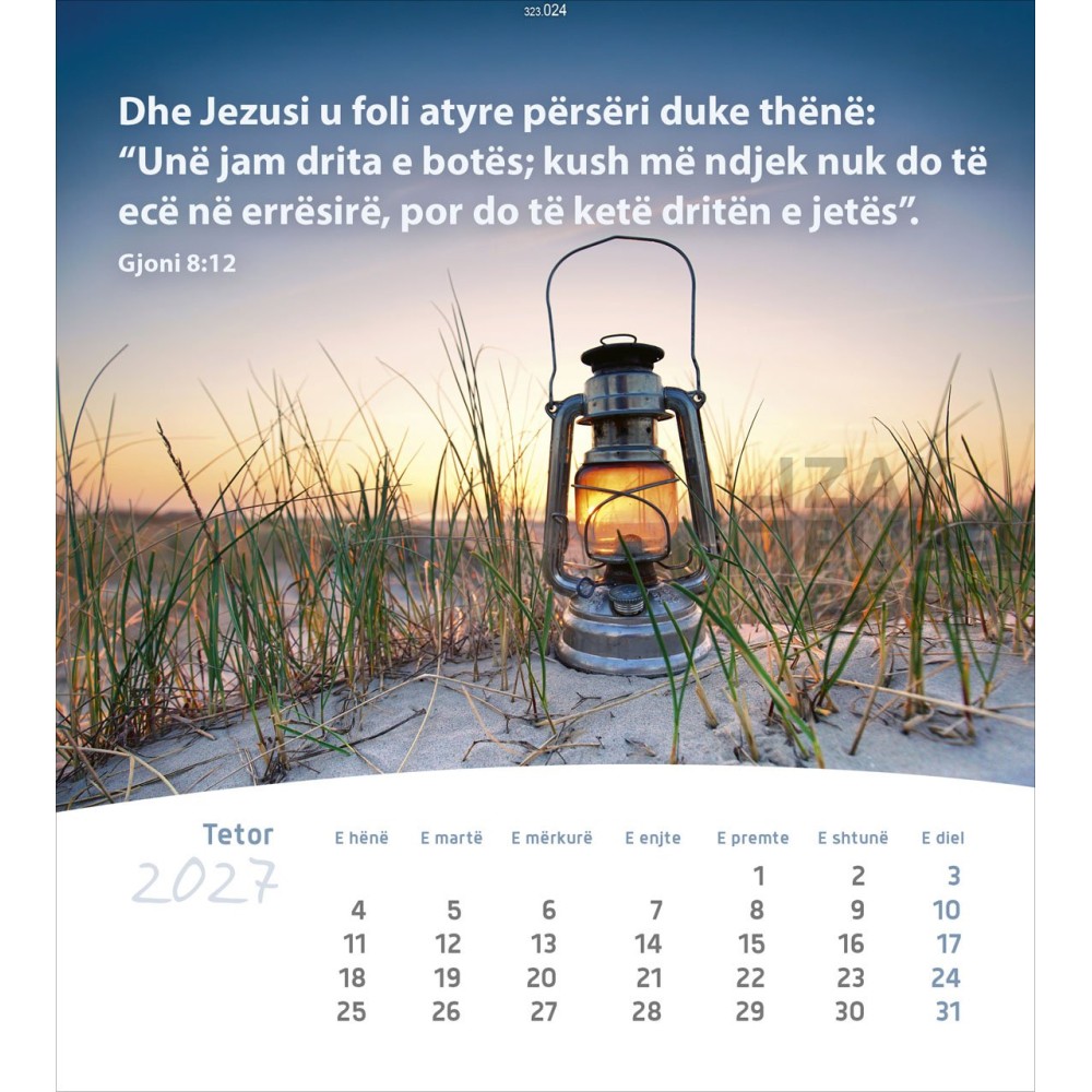 Albanese ansichtkaartenkalender 2027 - Leven voor jou