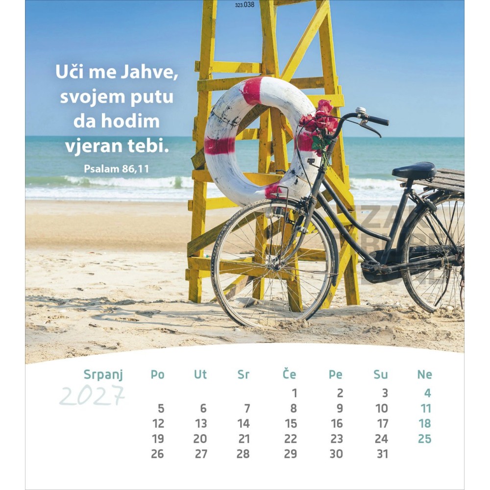 Croatian postcard calendar 2027 - Life for you