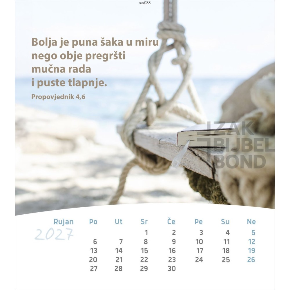 Croatian postcard calendar 2027 - Life for you