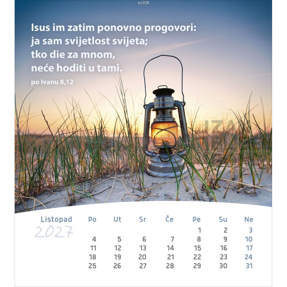 Croatian postcard calendar 2027 - Life for you
