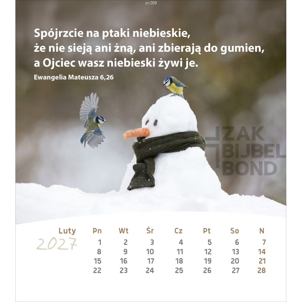 Polish postcard calendar 2027 - Life for you