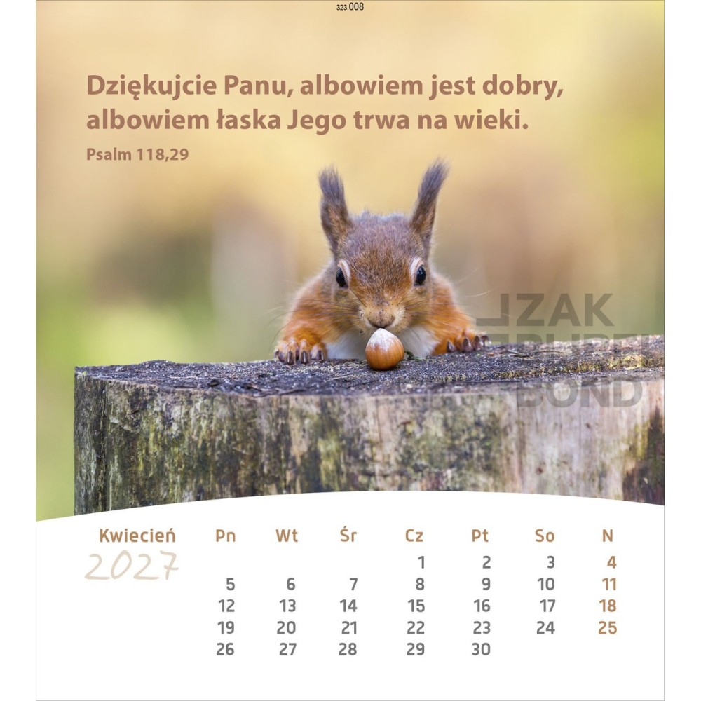 Polish postcard calendar 2027 - Life for you