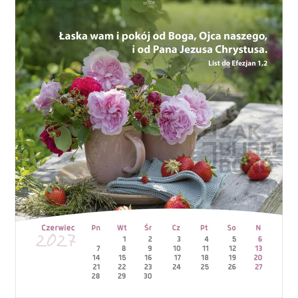 Polish postcard calendar 2027 - Life for you