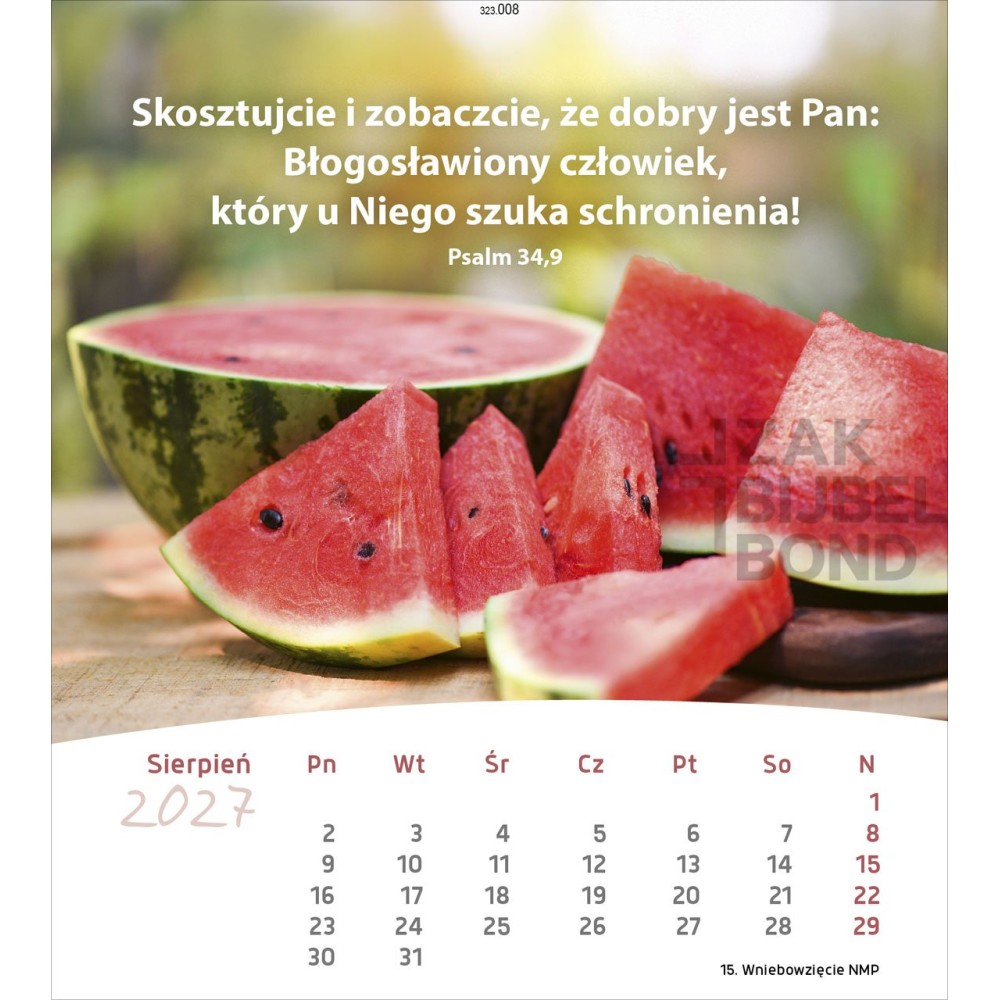 Polish postcard calendar 2027 - Life for you