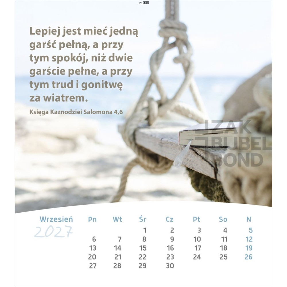 Polish postcard calendar 2027 - Life for you