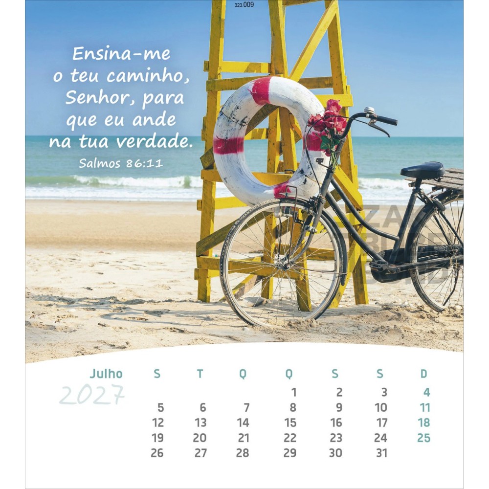 Portuguese postcard calendar 2027 - Life for you