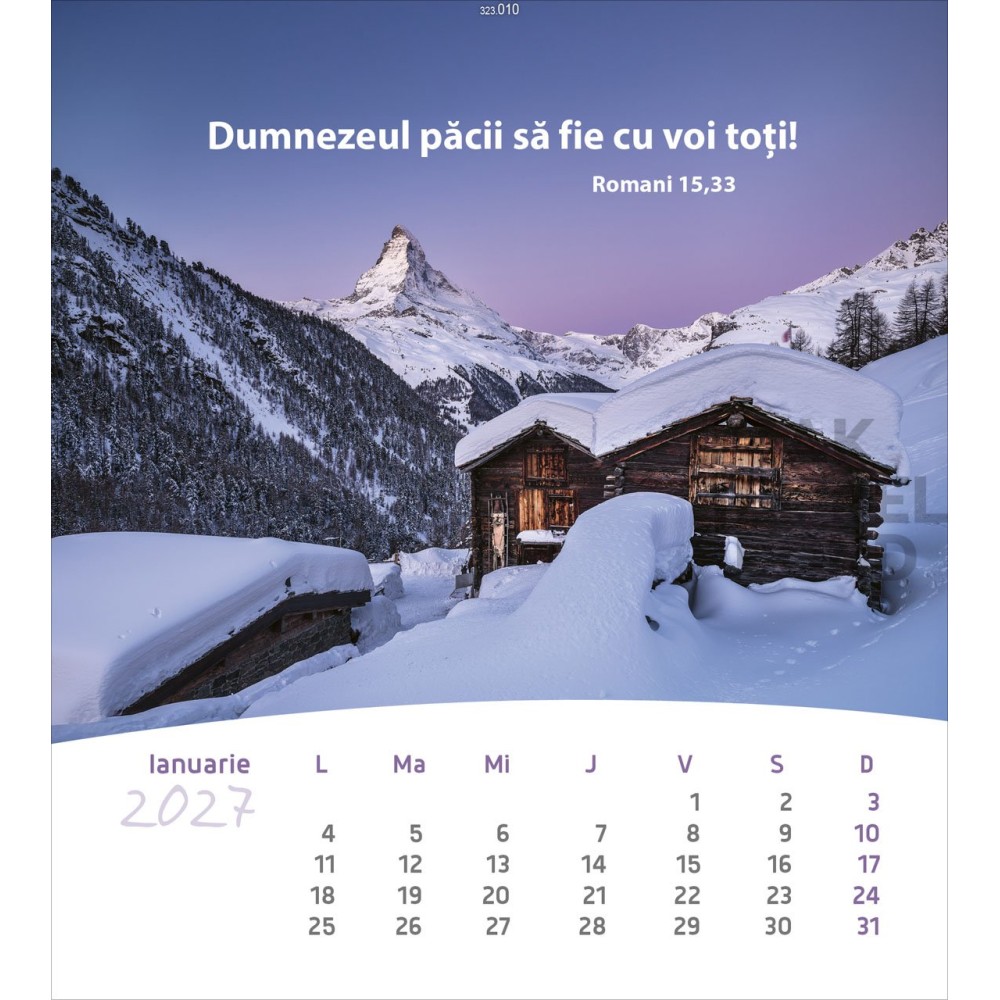 Rumanian postcard calendar 2027 - Life for you