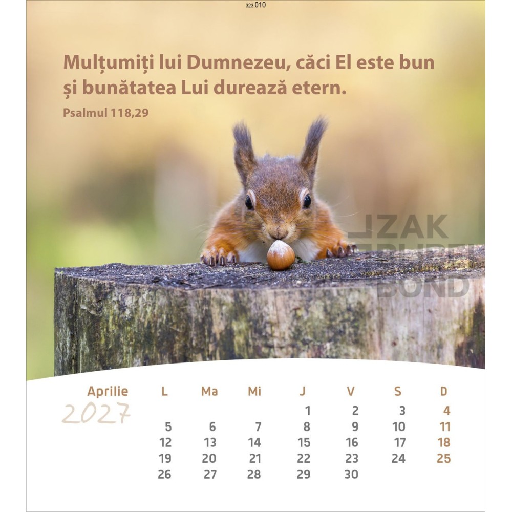 Rumanian postcard calendar 2027 - Life for you